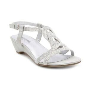 London Fog Silver Sandals